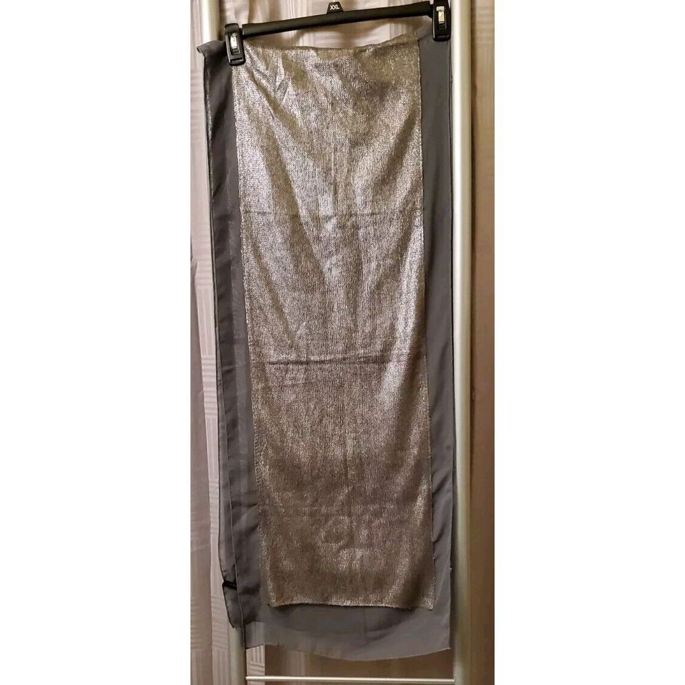 The Limited 16"x80" Extra Long Women's‎ Silver Gray Rectangular Scarf